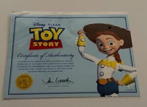 Toy Story Thinkway Certificate of Authenticity ONLY (Jessie 2010; NOT A REPLICA)
